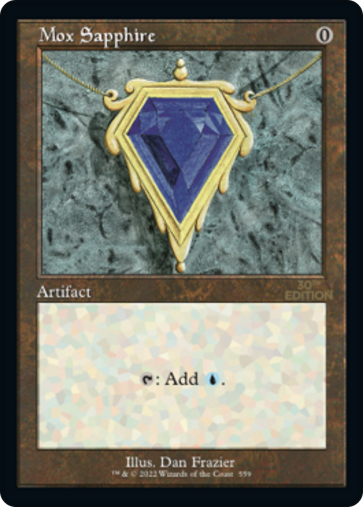 Mox Sapphire (30A-559) - 30th Anniversary Edition - Premium MTG Single from Wizards of the Coast - Just $0! Shop now at Game Crave Tournament Store