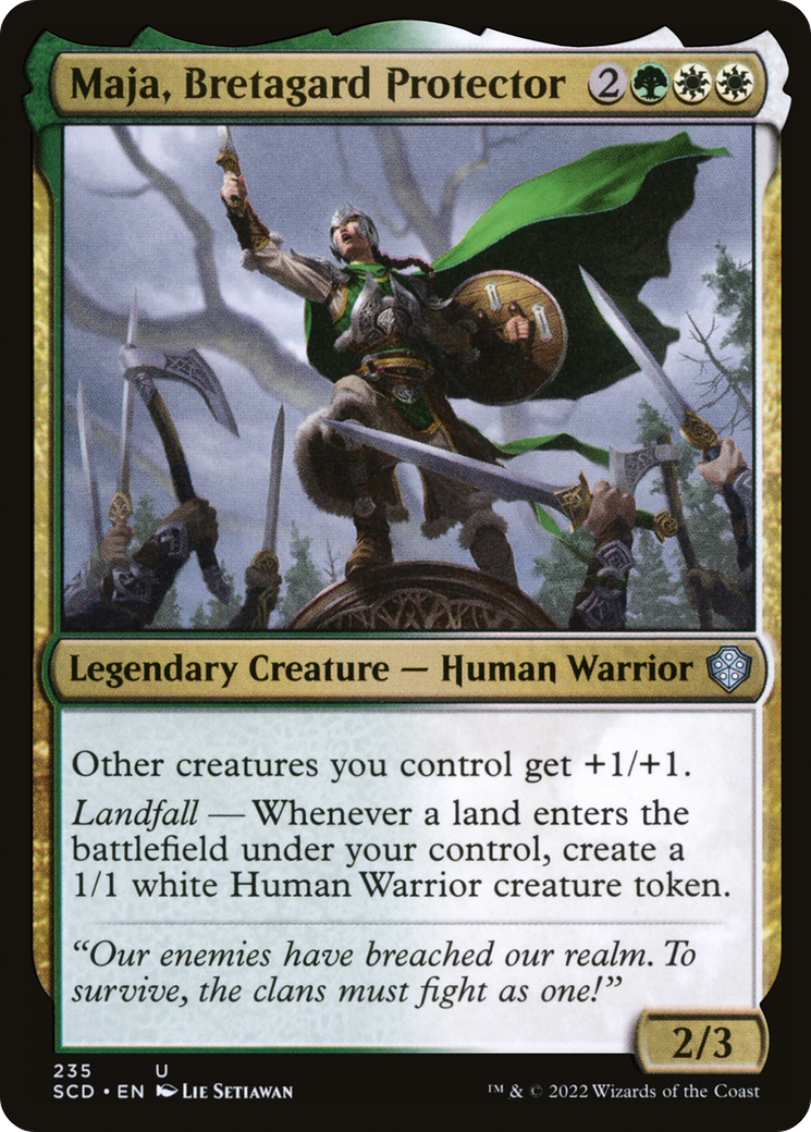 Maja, Bretagard Protector (SCD-235) - Starter Commander Decks - Premium MTG Single from Wizards of the Coast - Just $0.08! Shop now at Game Crave Tournament Store