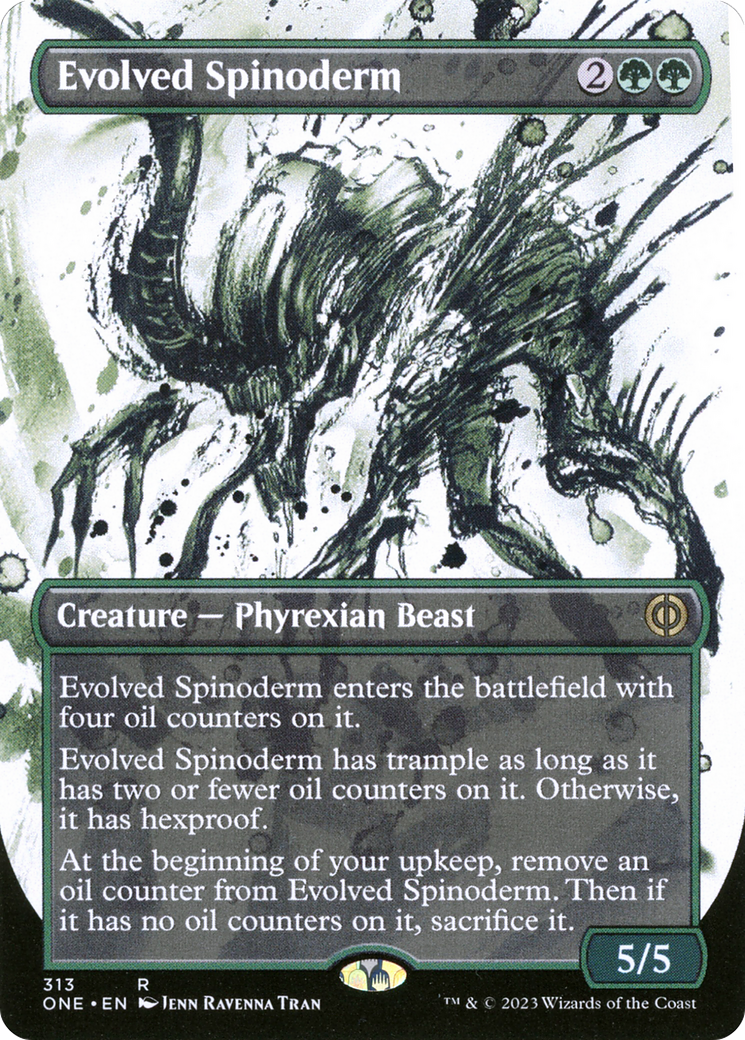 Evolved Spinoderm (ONE-313) - Phyrexia: All Will Be One: (Showcase) (Borderless) - Premium MTG Single from Wizards of the Coast - Just $0.08! Shop now at Game Crave Tournament Store