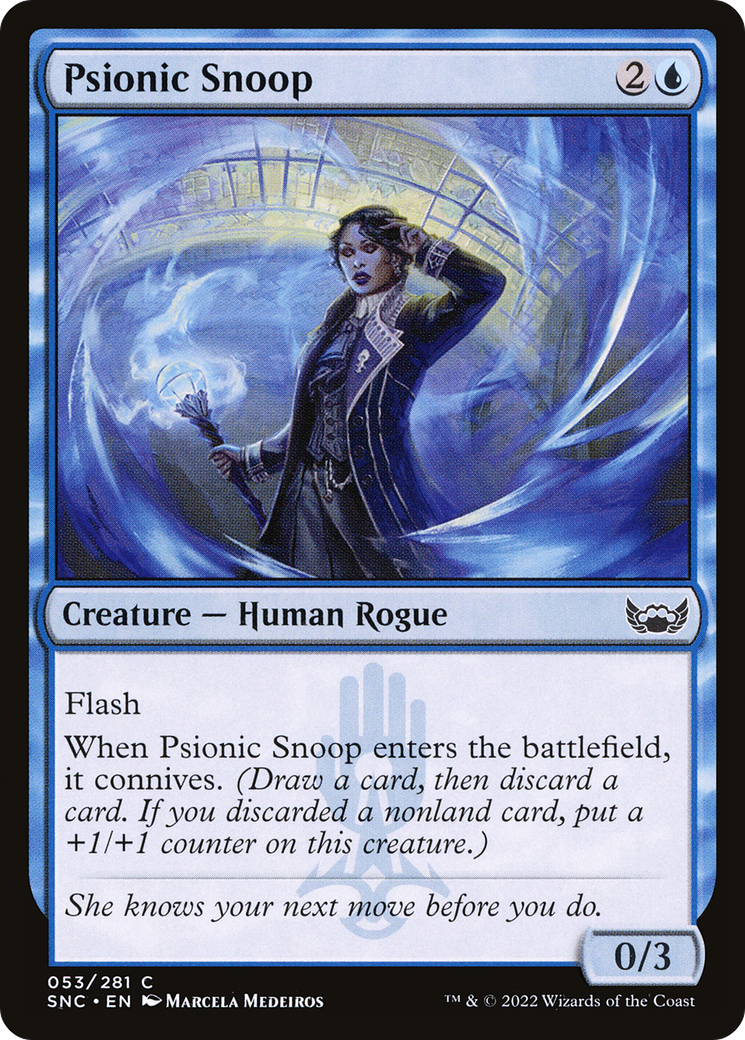 Psionic Snoop (SNC-053) - Streets of New Capenna - Premium MTG Single from Wizards of the Coast - Just $0.08! Shop now at Game Crave Tournament Store