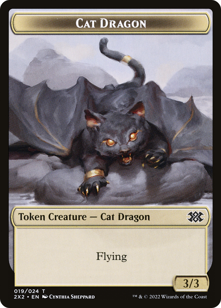 Cat Dragon (T2X2-019) - Double Masters 2022 Tokens Foil - Premium MTG Single from Wizards of the Coast - Just $0! Shop now at Game Crave Tournament Store
