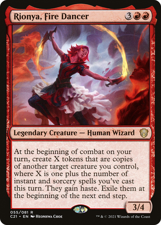 Rionya, Fire Dancer (C21-055) - Commander 2021 - Premium MTG Single from Wizards of the Coast - Just $0.81! Shop now at Game Crave Tournament Store