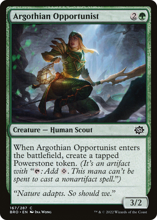 Argothian Opportunist (BRO-167) - The Brothers' War - Premium MTG Single from Wizards of the Coast - Just $0.08! Shop now at Game Crave Tournament Store