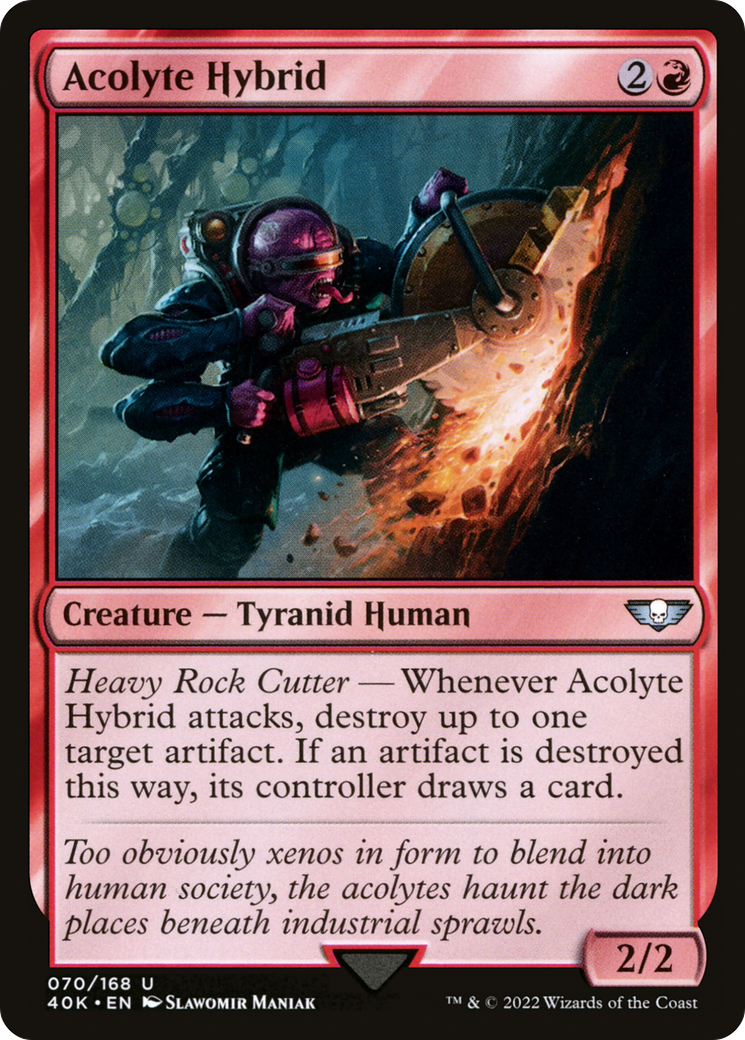 Acolyte Hybrid (40K-070) - Warhammer 40,000 Commander - Premium MTG Single from Wizards of the Coast - Just $0.25! Shop now at Game Crave Tournament Store