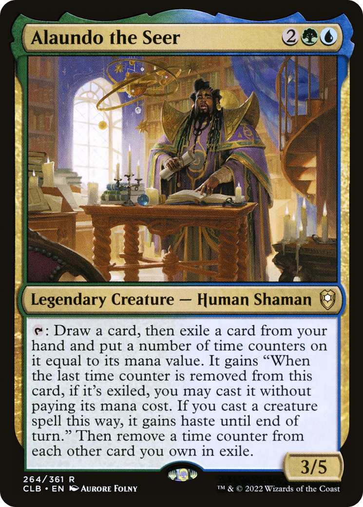 Alaundo the Seer (CLB-264) - Commander Legends: Battle for Baldur's Gate Foil - Premium MTG Single from Wizards of the Coast - Just $0.08! Shop now at Game Crave Tournament Store