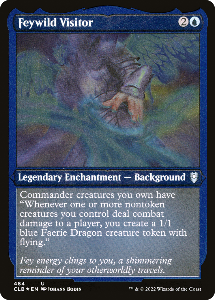Feywild Visitor (CLB-484) - Commander Legends: Battle for Baldur's Gate Etched Foil - Premium MTG Single from Wizards of the Coast - Just $0.08! Shop now at Game Crave Tournament Store