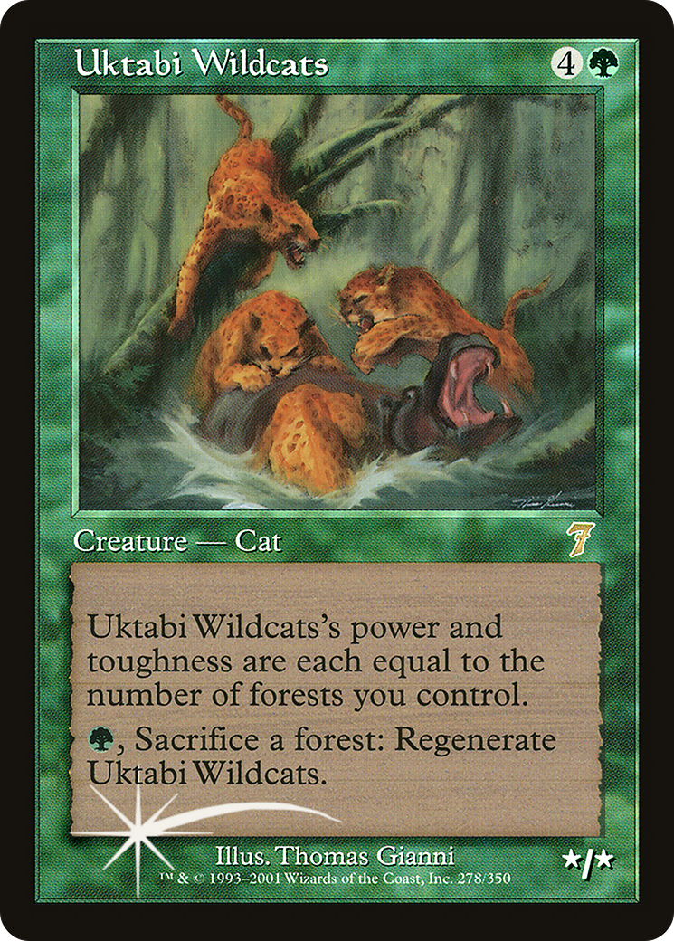 Uktabi Wildcats (7ED-278★) - Seventh Edition Foil - Premium MTG Single from Wizards of the Coast - Just $4.31! Shop now at Game Crave Tournament Store