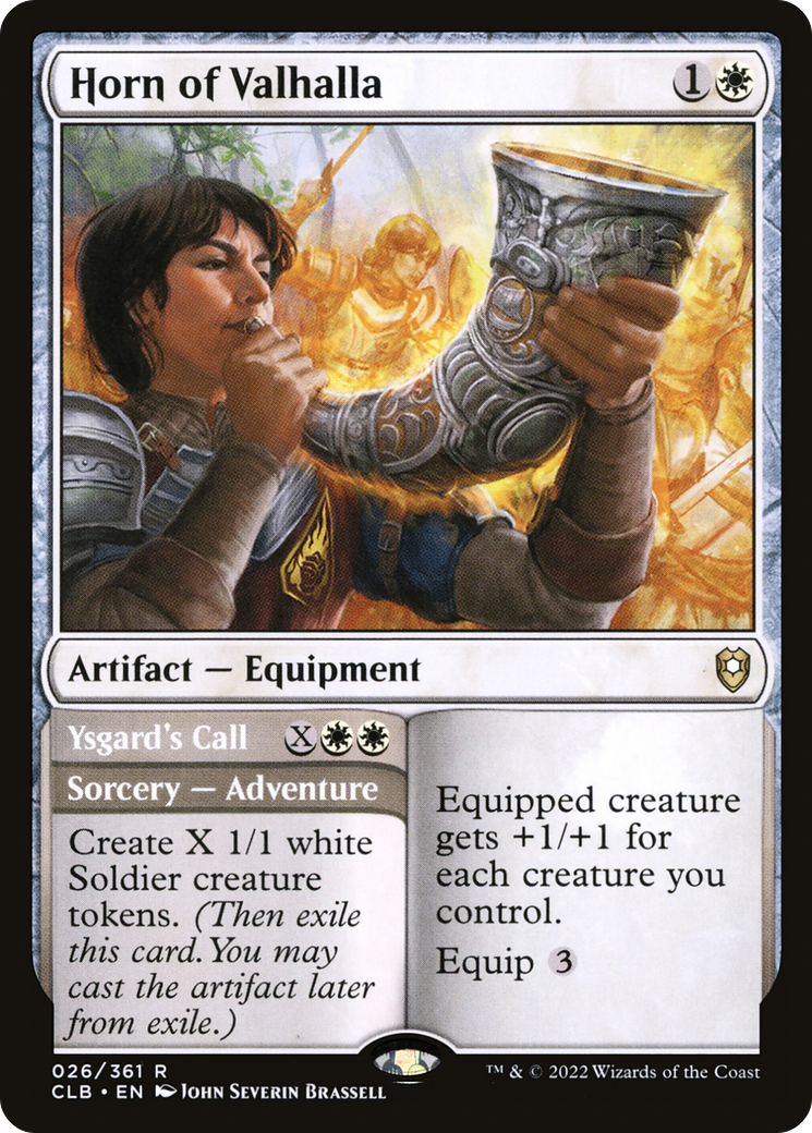 Horn of Valhalla // Ysgard's Call (CLB-026) - Commander Legends: Battle for Baldur's Gate - Premium MTG Single from Wizards of the Coast - Just $0.08! Shop now at Game Crave Tournament Store