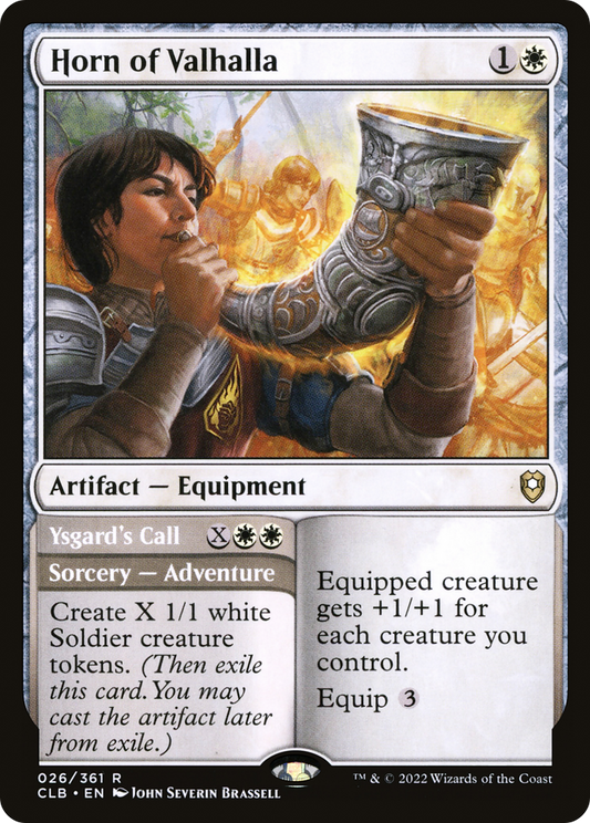 Horn of Valhalla // Ysgard's Call (CLB-026) - Commander Legends: Battle for Baldur's Gate - Premium MTG Single from Wizards of the Coast - Just $0.08! Shop now at Game Crave Tournament Store