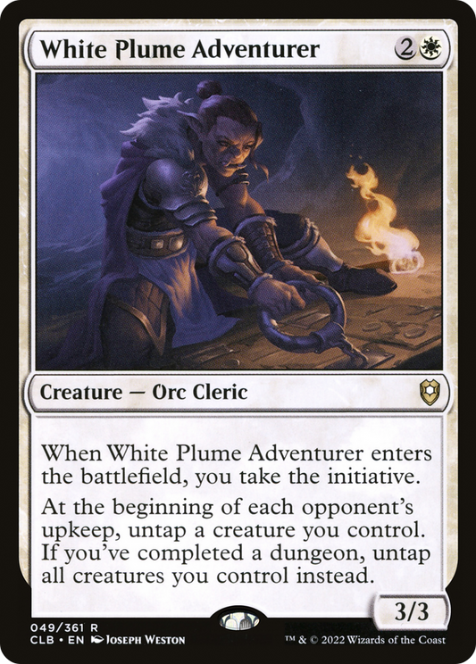 White Plume Adventurer (CLB-049) - Commander Legends: Battle for Baldur's Gate - Premium MTG Single from Wizards of the Coast - Just $0.20! Shop now at Game Crave Tournament Store