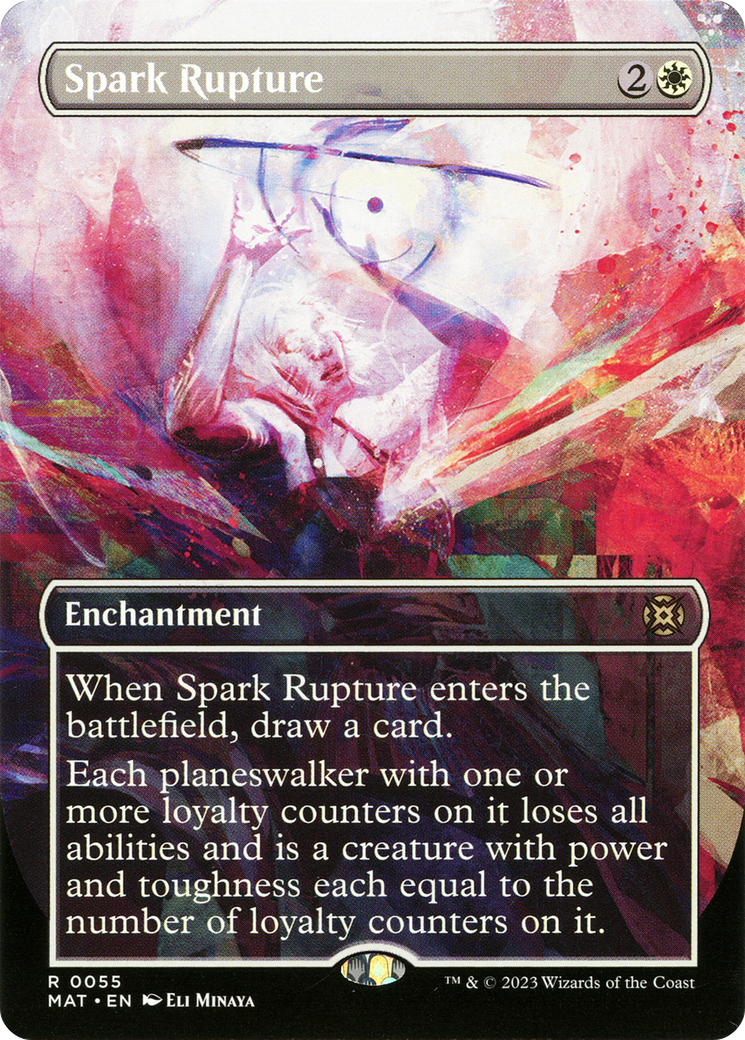 Spark Rupture (MAT-055) - March of the Machine: The Aftermath: (Showcase) (Borderless) - Premium MTG Single from Wizards of the Coast - Just $0.08! Shop now at Game Crave Tournament Store