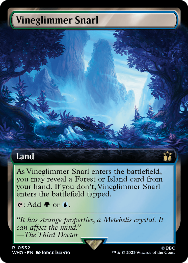 Vineglimmer Snarl (WHO-532) - Doctor Who: (Extended Art) - Premium MTG Single from Wizards of the Coast - Just $0.15! Shop now at Game Crave Tournament Store