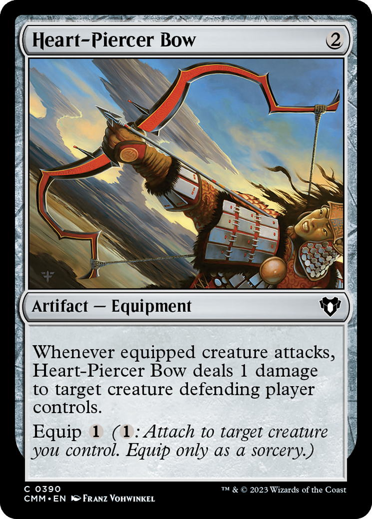 Heart-Piercer Bow (CMM-390) - Commander Masters - Premium MTG Single from Wizards of the Coast - Just $0.25! Shop now at Game Crave Tournament Store