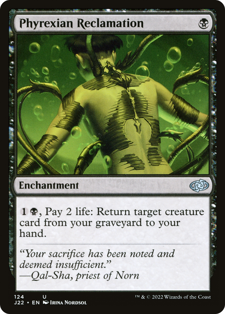 Phyrexian Reclamation (J22-124) - Jumpstart 2022 - Premium MTG Single from Wizards of the Coast - Just $1.18! Shop now at Game Crave Tournament Store
