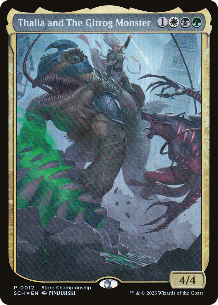 Thalia and The Gitrog Monster (SCH-012) - Store Championships Foil - Premium MTG Single from Wizards of the Coast - Just $58.93! Shop now at Game Crave Tournament Store