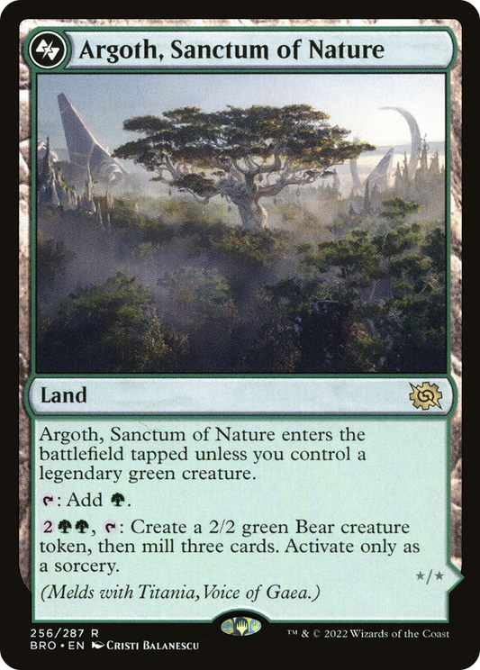 Argoth, Sanctum of Nature (BRO-256A) - The Brothers' War Foil - Premium MTG Single from Wizards of the Coast - Just $1.61! Shop now at Game Crave Tournament Store