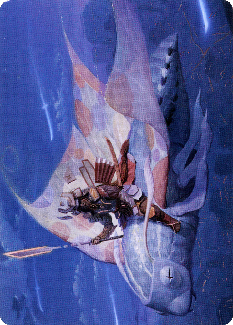 Sky-Blessed Samurai // Sky-Blessed Samurai (ANEO-019) - Neon Dynasty Art Series (Borderless) Foil - Premium MTG Single from Wizards of the Coast - Just $0! Shop now at Game Crave Tournament Store