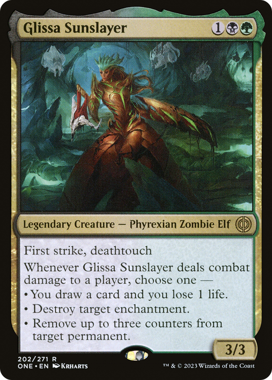 Glissa Sunslayer (ONE-202) - Phyrexia: All Will Be One Foil - Premium MTG Single from Wizards of the Coast - Just $1.95! Shop now at Game Crave Tournament Store
