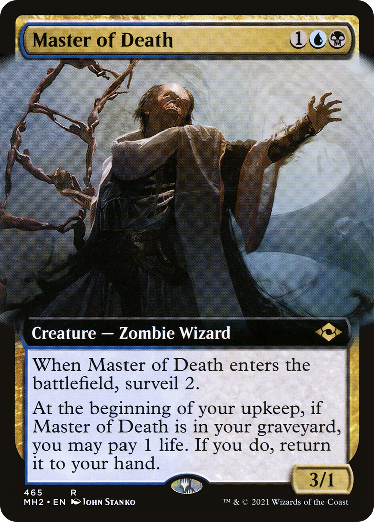 Master of Death (MH2-465) - Modern Horizons 2: (Extended Art) - Premium MTG Single from Wizards of the Coast - Just $0.09! Shop now at Game Crave Tournament Store