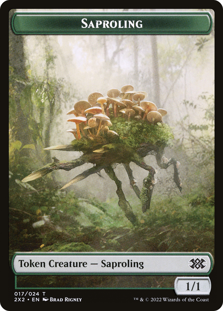 Saproling (T2X2-017) - Double Masters 2022 Tokens - Premium MTG Single from Wizards of the Coast - Just $0! Shop now at Game Crave Tournament Store