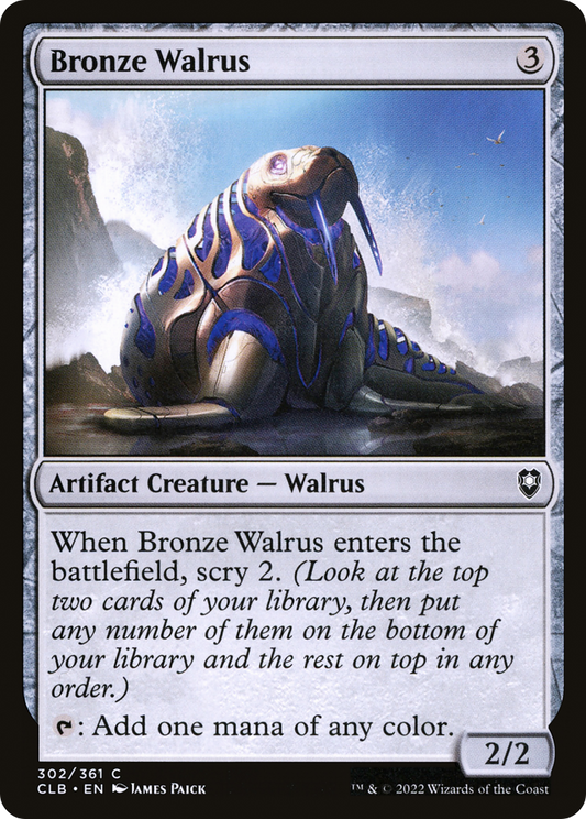 Bronze Walrus (CLB-302) - Commander Legends: Battle for Baldur's Gate - Premium MTG Single from Wizards of the Coast - Just $0.25! Shop now at Game Crave Tournament Store