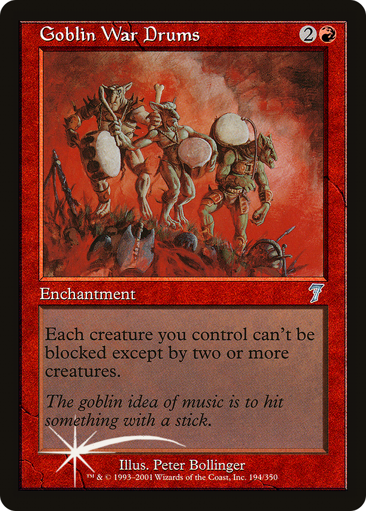 Goblin War Drums (7ED-194★) - Seventh Edition Foil - Premium MTG Single from Wizards of the Coast - Just $14.87! Shop now at Game Crave Tournament Store