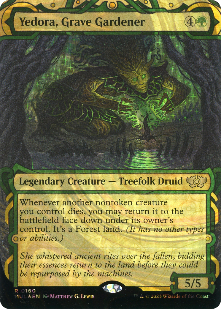 Yedora, Grave Gardener (MUL-160) - Multiverse Legends: (Showcase) (Borderless) Foil - Premium MTG Single from Wizards of the Coast - Just $1.45! Shop now at Game Crave Tournament Store
