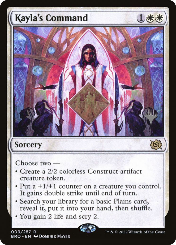 Kayla's Command (PBRO-09P) - The Brothers' War Promos - Premium MTG Single from Wizards of the Coast - Just $0.08! Shop now at Game Crave Tournament Store