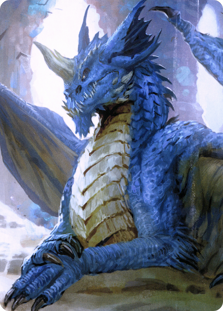 Young Blue Dragon // Young Blue Dragon (ACLB-027) - Battle for Baldur's Gate Art Series (Borderless) - Premium MTG Single from Wizards of the Coast - Just $0! Shop now at Game Crave Tournament Store