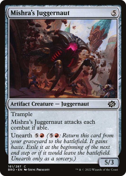 Mishra's Juggernaut (BRO-161) - The Brothers' War - Premium MTG Single from Wizards of the Coast - Just $0.08! Shop now at Game Crave Tournament Store