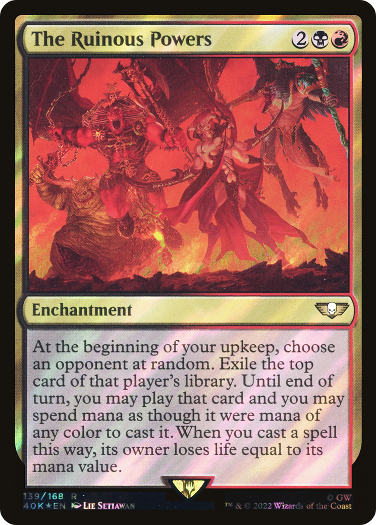 The Ruinous Powers (40K-139★) - Warhammer 40,000 Commander Foil - Premium MTG Single from Wizards of the Coast - Just $0.50! Shop now at Game Crave Tournament Store