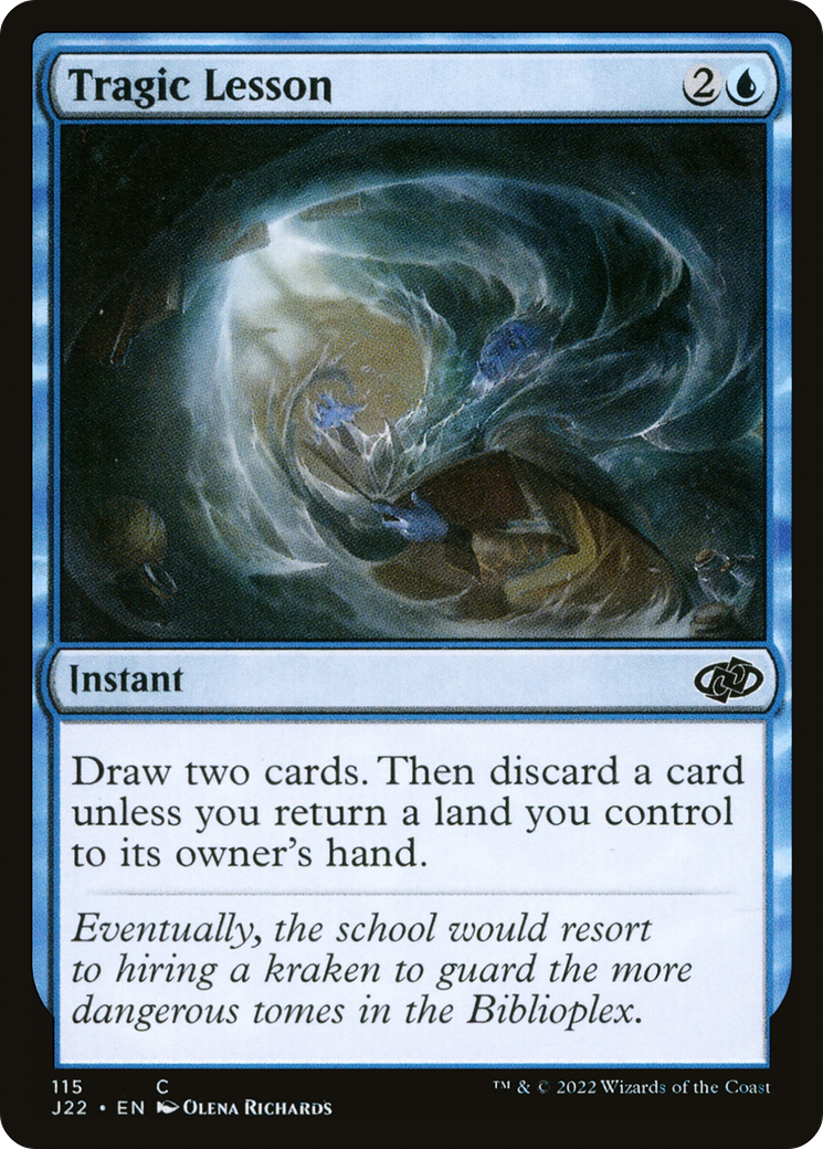 Tragic Lesson (J22-115) - Jumpstart 2022 - Premium MTG Single from Wizards of the Coast - Just $0.08! Shop now at Game Crave Tournament Store