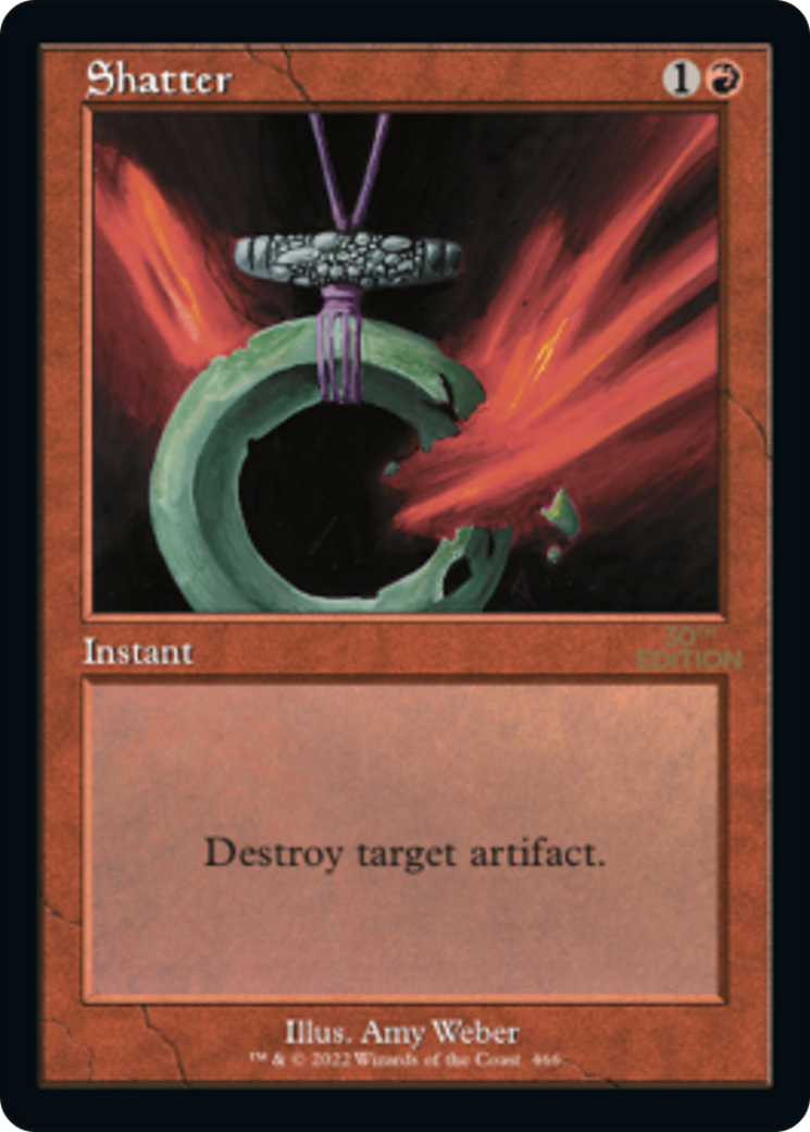 Shatter (30A-466) - 30th Anniversary Edition - Premium MTG Single from Wizards of the Coast - Just $0! Shop now at Game Crave Tournament Store