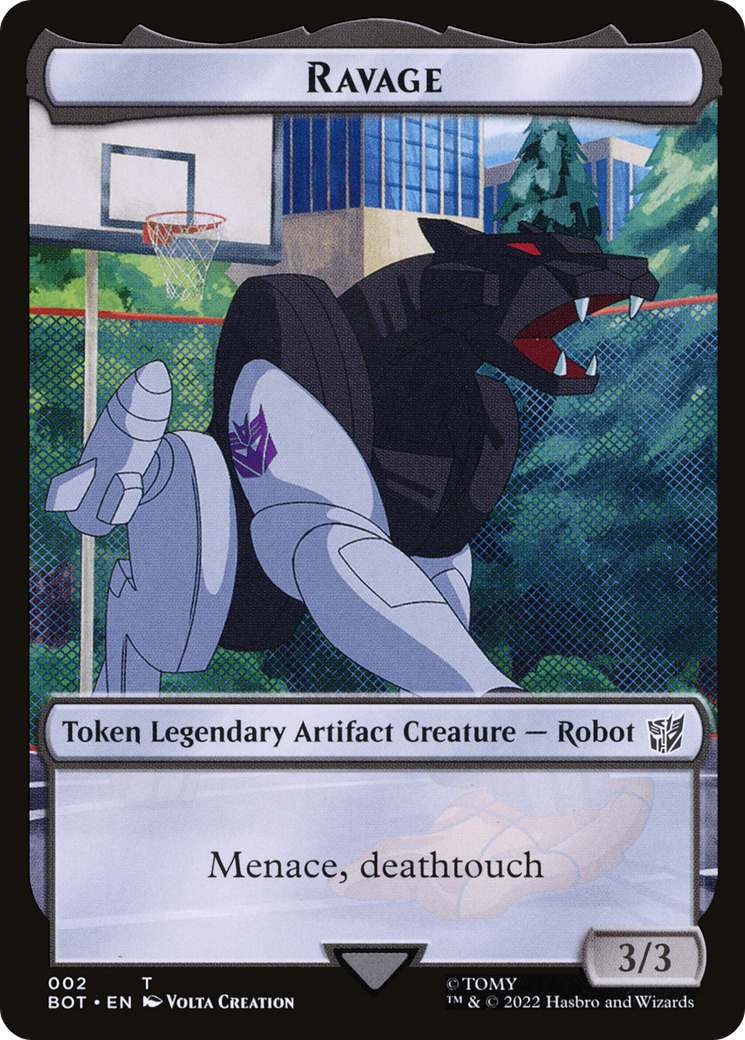 Ravage (TBOT-002) - Transformers Tokens - Premium MTG Single from Wizards of the Coast - Just $1.94! Shop now at Game Crave Tournament Store