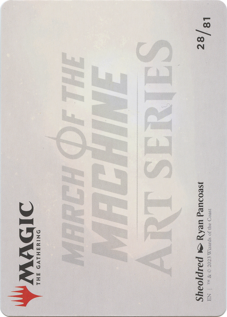 Sheoldred // Sheoldred (AMOM-028) - March of the Machine Art Series (Borderless) - Premium MTG Single from Wizards of the Coast - Just $0! Shop now at Game Crave Tournament Store
