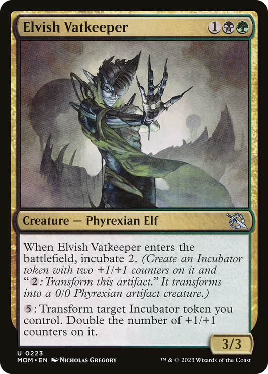 Elvish Vatkeeper (MOM-223) - March of the Machine - Premium MTG Single from Wizards of the Coast - Just $0.08! Shop now at Game Crave Tournament Store