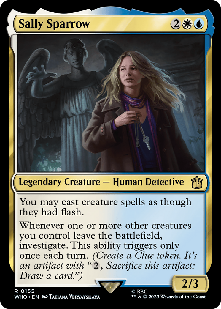 Sally Sparrow (WHO-155) - Doctor Who - Premium MTG Single from Wizards of the Coast - Just $0.08! Shop now at Game Crave Tournament Store