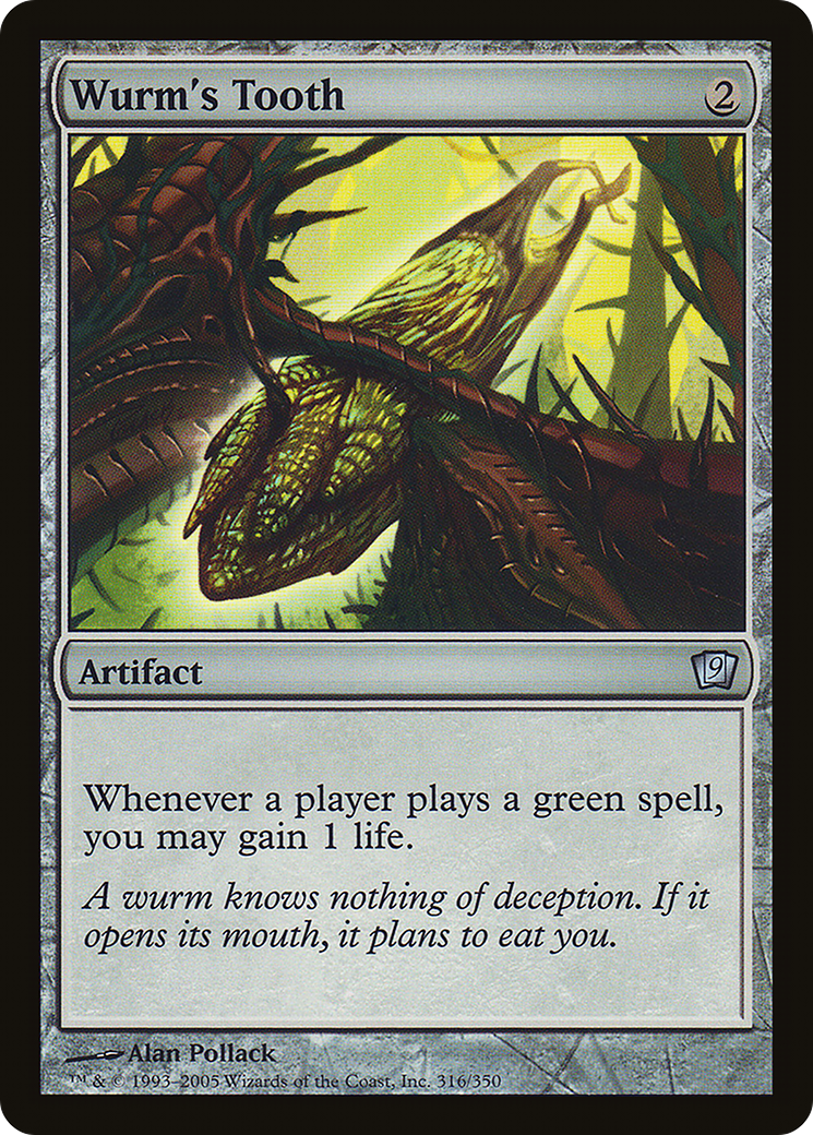 Wurm's Tooth (9ED-316★) - Ninth Edition Foil - Premium MTG Single from Wizards of the Coast - Just $0.17! Shop now at Game Crave Tournament Store