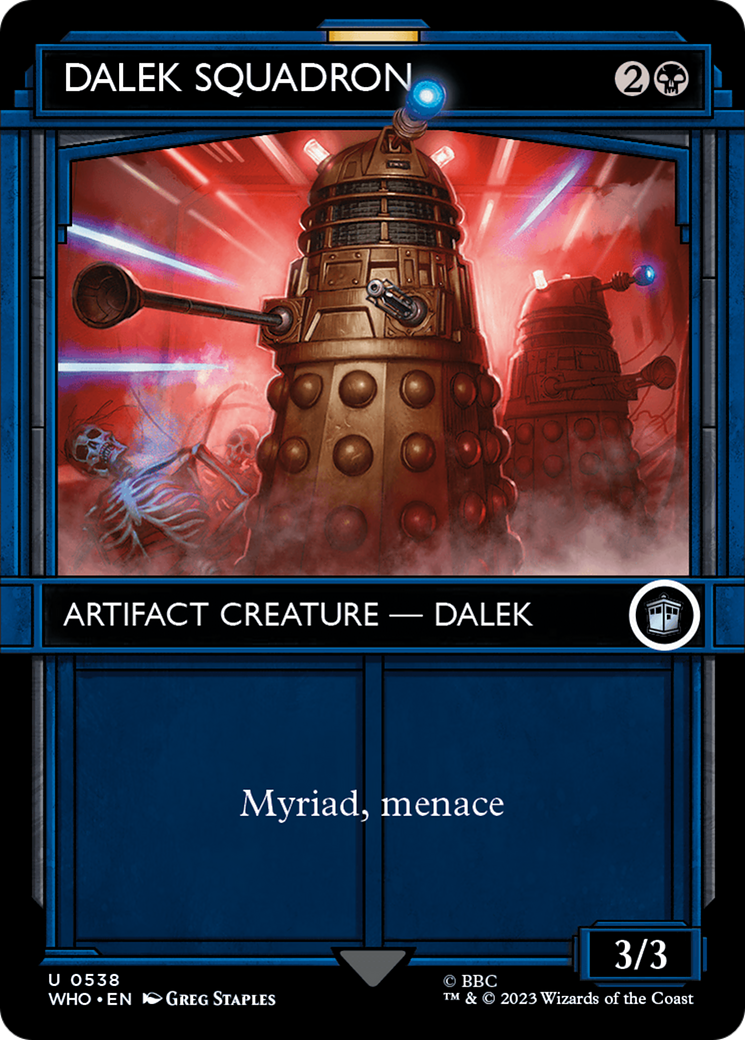 Dalek Squadron (WHO-538) - Doctor Who: (Showcase) (Borderless) Foil - Premium MTG Single from Wizards of the Coast - Just $0.53! Shop now at Game Crave Tournament Store