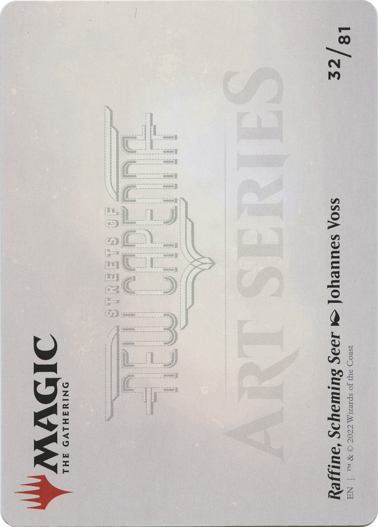 Raffine, Scheming Seer // Raffine, Scheming Seer (ASNC-032) - New Capenna Art Series (Borderless) Foil - Premium MTG Single from Wizards of the Coast - Just $0! Shop now at Game Crave Tournament Store