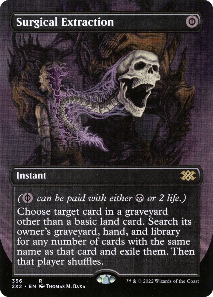 Surgical Extraction (2X2-356) - Double Masters 2022 (Borderless) - Premium MTG Single from Wizards of the Coast - Just $1.23! Shop now at Game Crave Tournament Store
