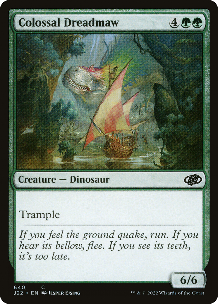Colossal Dreadmaw (J22-640) - Jumpstart 2022 - Premium MTG Single from Wizards of the Coast - Just $0.25! Shop now at Game Crave Tournament Store