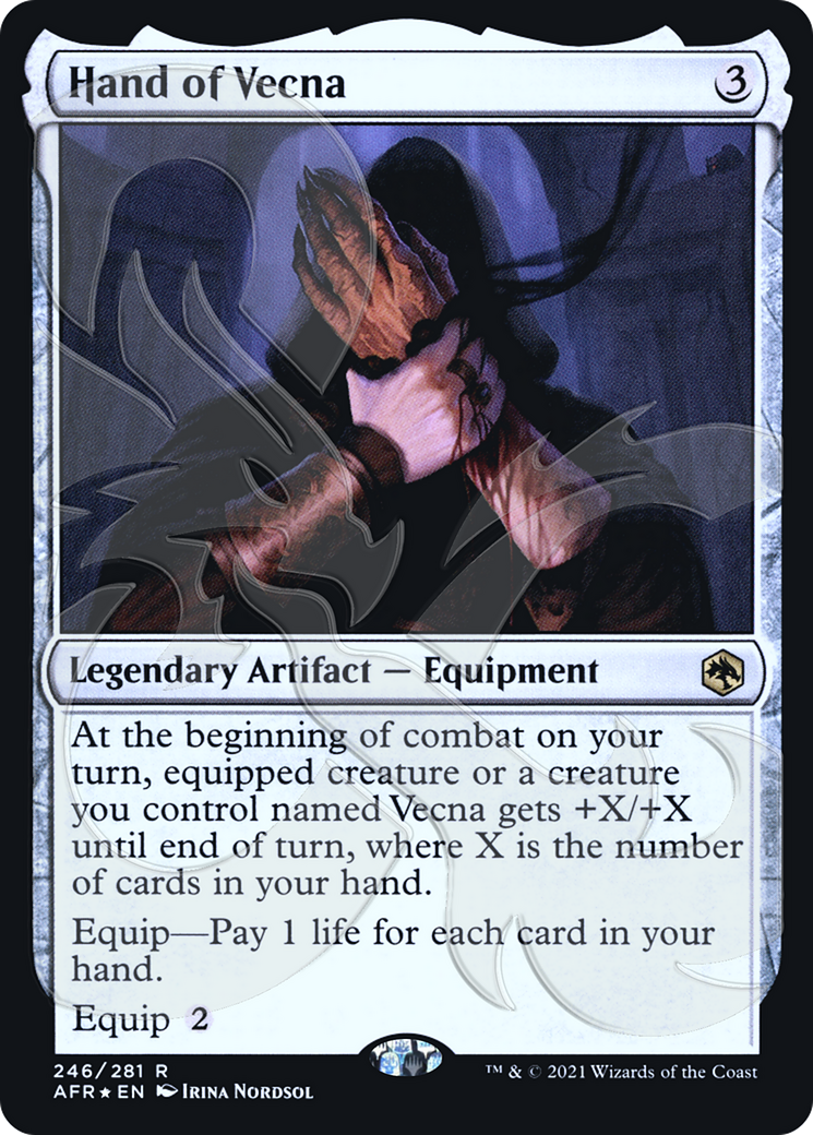 Hand of Vecna (PAFR-246A) - Adventures in the Forgotten Realms Promos Foil - Premium MTG Single from Wizards of the Coast - Just $2.01! Shop now at Game Crave Tournament Store
