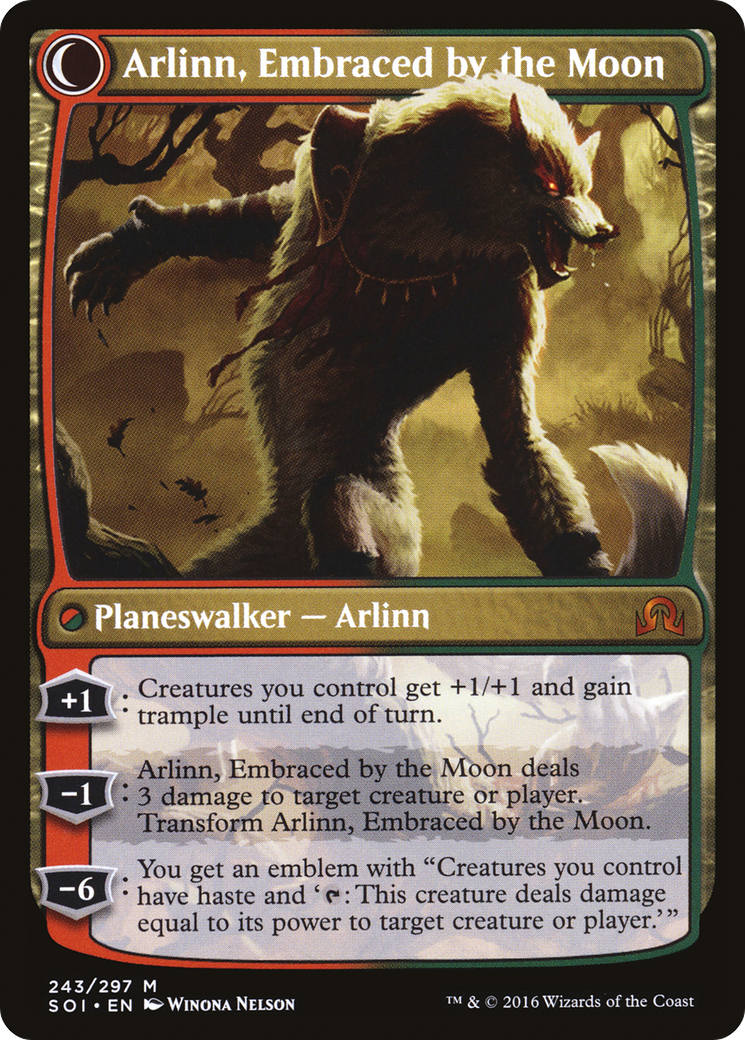 Arlinn Kord // Arlinn, Embraced by the Moon (SOI-243) - Shadows over Innistrad: (Double Faced Transform) Foil - Premium MTG Single from Wizards of the Coast - Just $3.95! Shop now at Game Crave Tournament Store