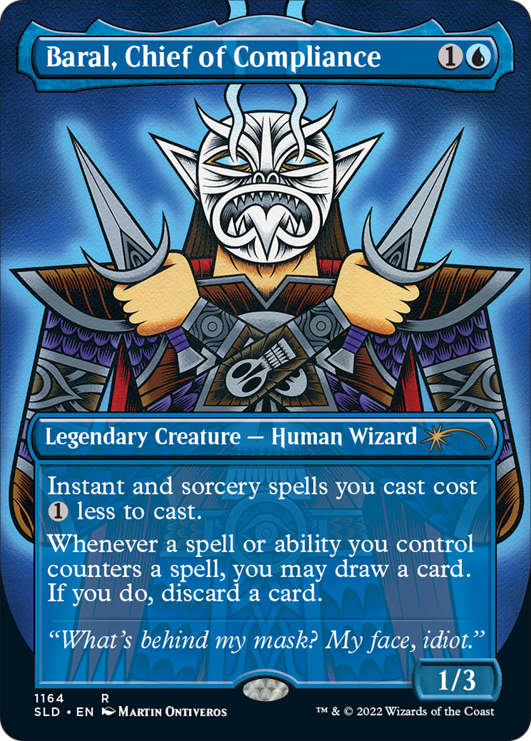 Baral, Chief of Compliance (SLD-1164) - Secret Lair Drop (Borderless) - Premium MTG Single from Wizards of the Coast - Just $1.43! Shop now at Game Crave Tournament Store