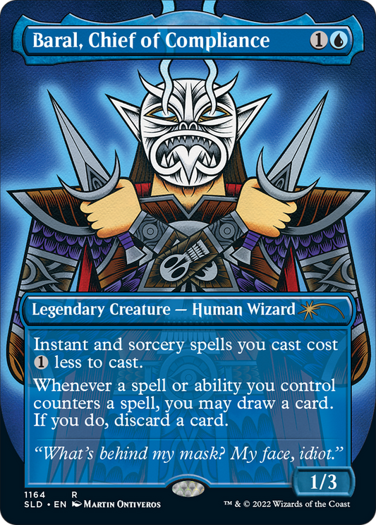 Baral, Chief of Compliance (SLD-1164) - Secret Lair Drop (Borderless) Foil - Premium MTG Single from Wizards of the Coast - Just $1.40! Shop now at Game Crave Tournament Store