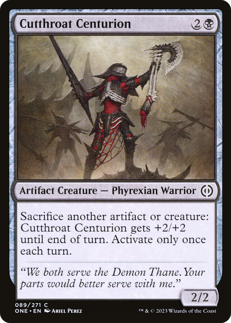 Cutthroat Centurion (ONE-089) - Phyrexia: All Will Be One Foil - Premium MTG Single from Wizards of the Coast - Just $0.08! Shop now at Game Crave Tournament Store