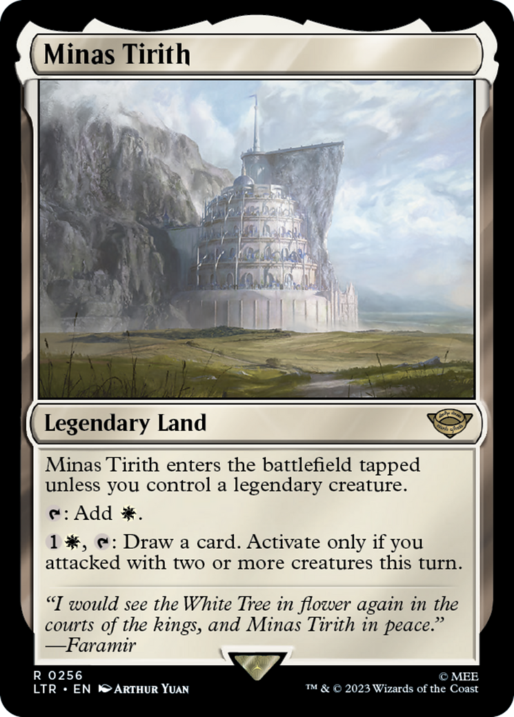 Minas Tirith (LTR-256) - The Lord of the Rings: Tales of Middle-earth - Premium MTG Single from Wizards of the Coast - Just $1.04! Shop now at Game Crave Tournament Store