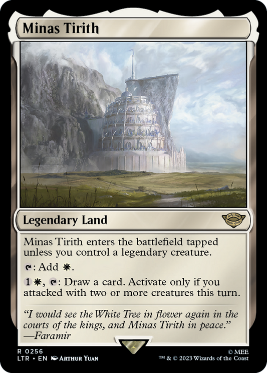 Minas Tirith (LTR-256) - The Lord of the Rings: Tales of Middle-earth - Premium MTG Single from Wizards of the Coast - Just $1.04! Shop now at Game Crave Tournament Store