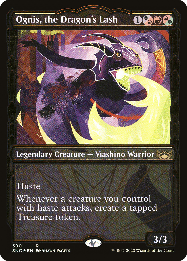 Ognis, the Dragon's Lash (SNC-390) - Streets of New Capenna: (Showcase) Foil - Premium MTG Single from Wizards of the Coast - Just $0.46! Shop now at Game Crave Tournament Store